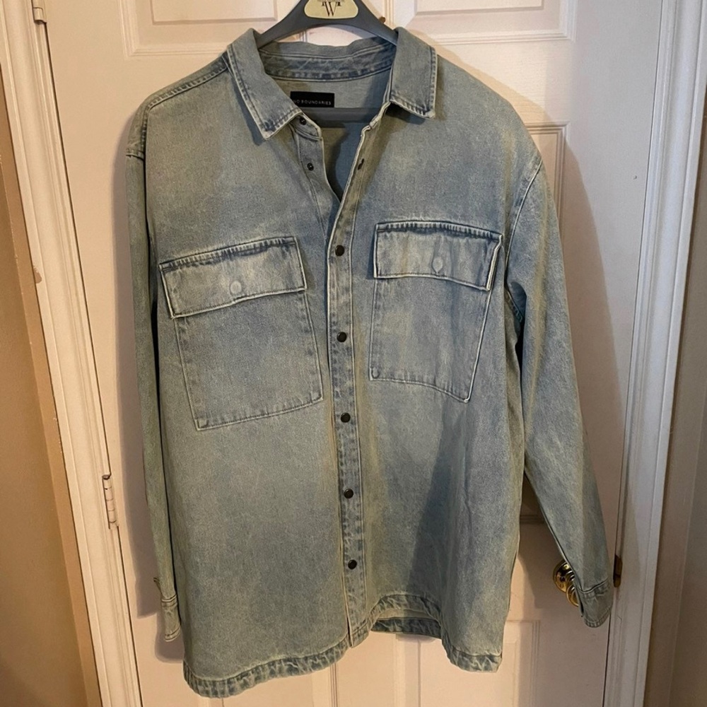 No Boundaries 2XL Button Front Jean Jacket